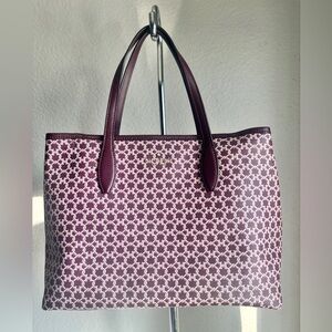 Kate Spade New York Plum Geometric Tote Bag